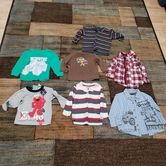 Baby boys size 18M long sleeve shirt bundle of 13 - Picture 6 of 8